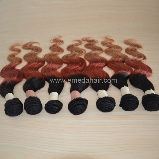 Three tone hair extension in stock